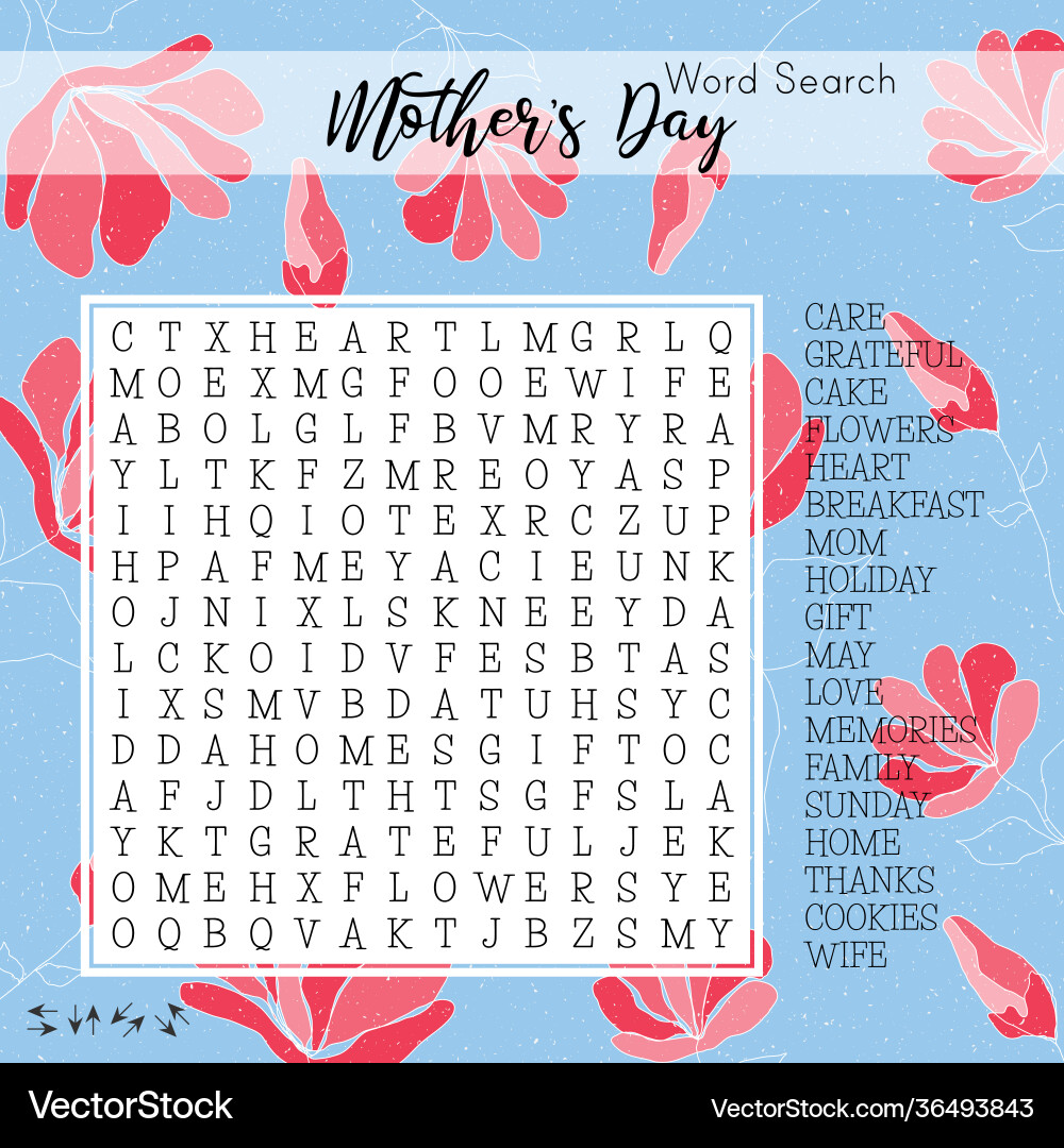 mothers-day-word-search-puzzle-royalty-free-vector-image