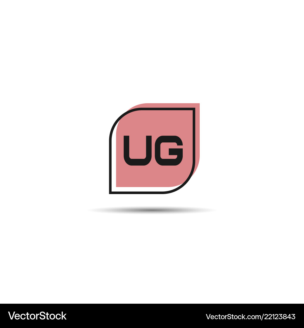 Original Buchstaben ug Logo Vorlage Design Original Buchstaben ug Logo Vorlage Design Vektorbild