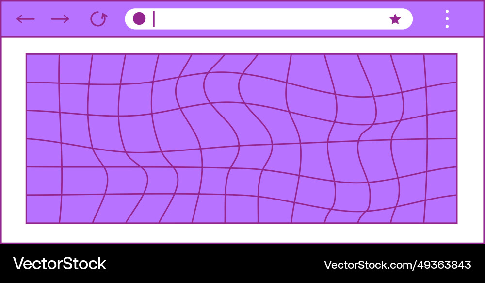 Web browser window in y2k style Web browser window in y2k style vector image