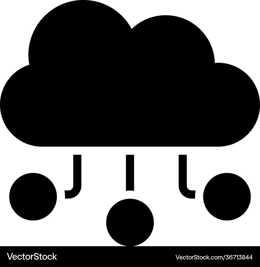 Cloud computing vector image