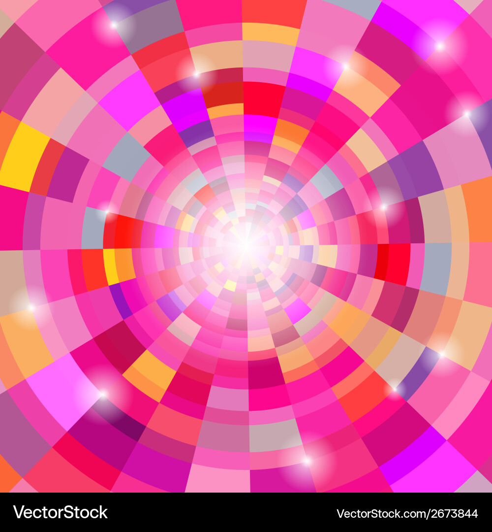 Dynamic Abstract Colorful Circles vector image