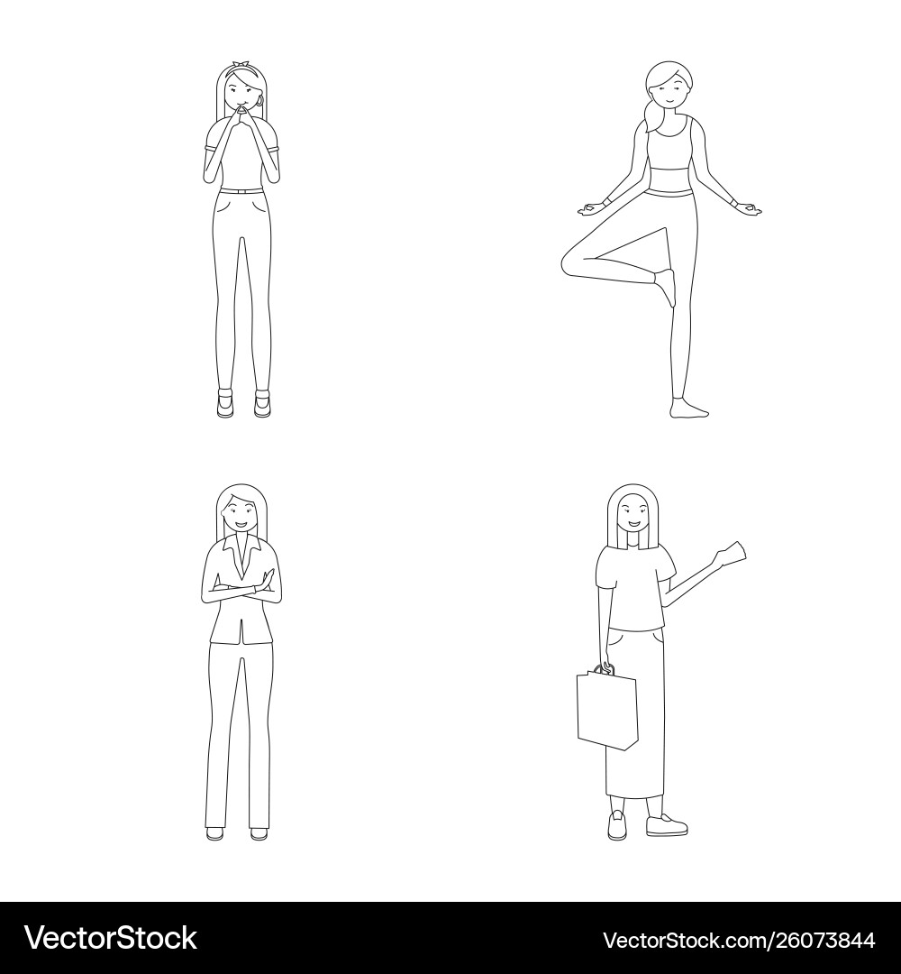 Isolated object posture and mood symbol Vector Image
