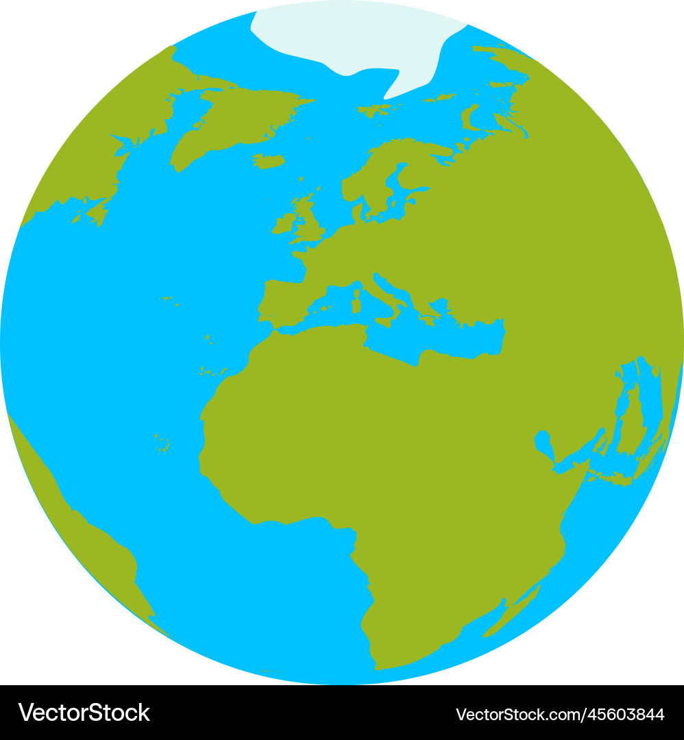 Isometric earth icon Isometric earth icon vector image