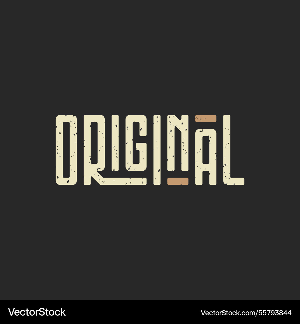 Original lettering typography Royalty Free Vector Image