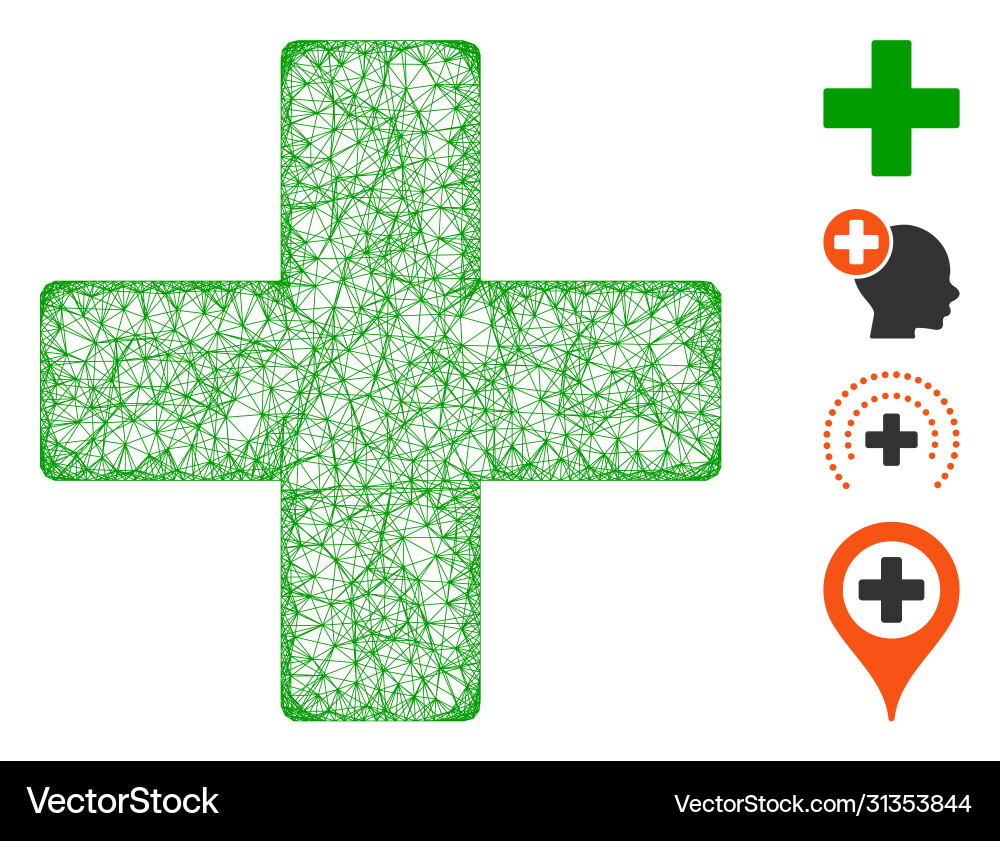 Plus web mesh Plus web mesh vector image