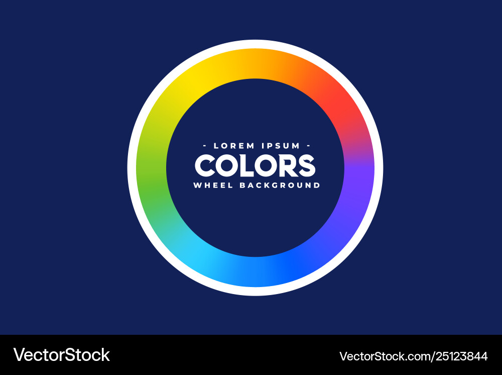 Rainbow Color Spectrum Circle Background vector image