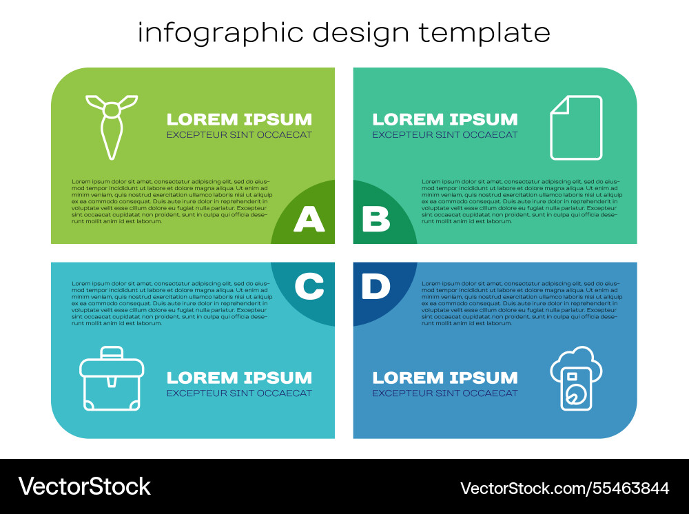 Set line briefcase tie cloud database and file Set line briefcase tie cloud database and file vector image