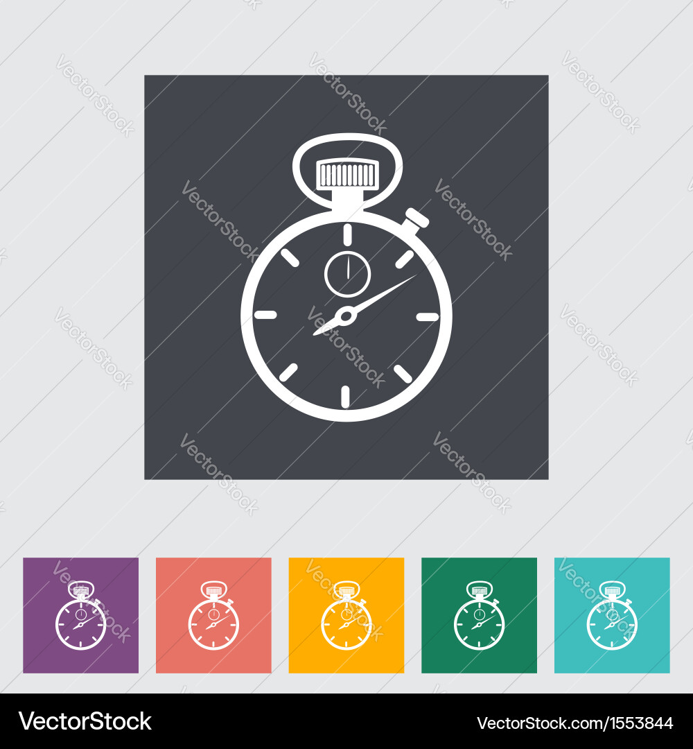 Stopwatch Icon - Timer Symbol Vector Image