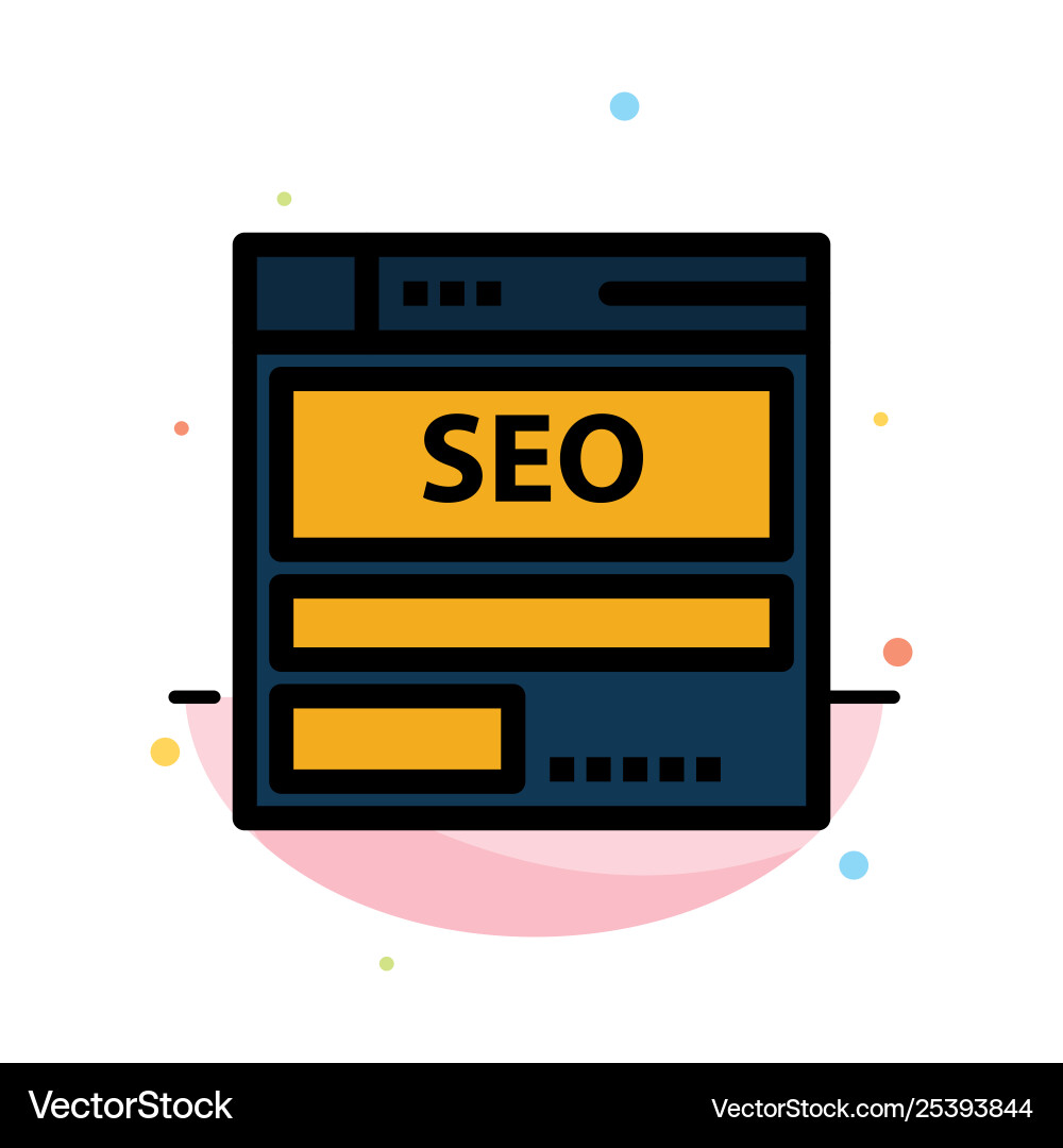 Website server data hosting seo tech abstract Website server data hosting seo tech abstract vector image