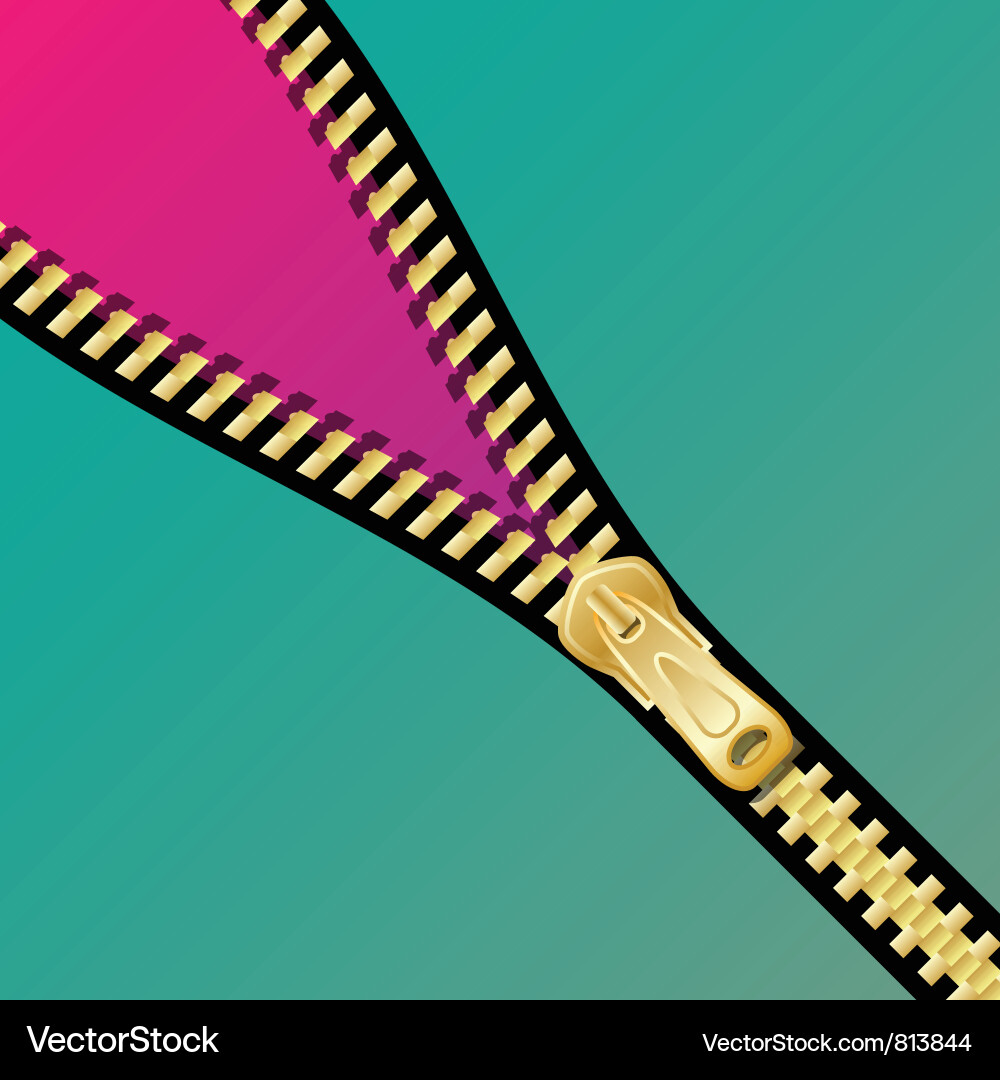 Zip open background Vector Image