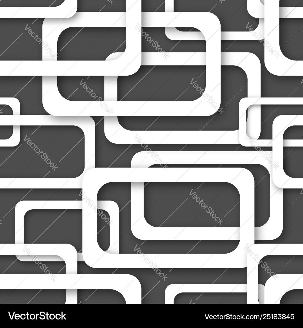 Abstract seamless pattern rectangle frames vector image