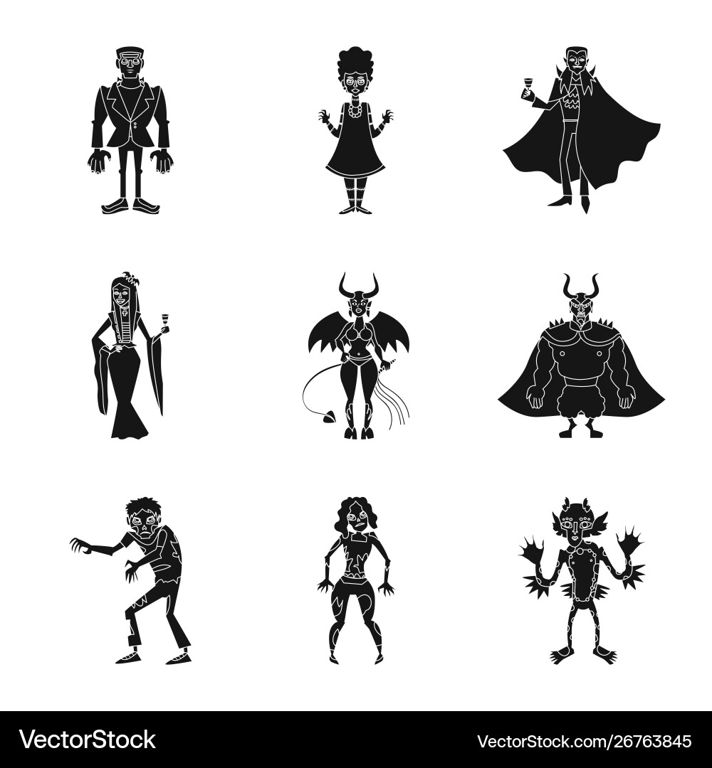 Isolated object creature and devilry symbol Isolated object creature and devilry symbol vector image