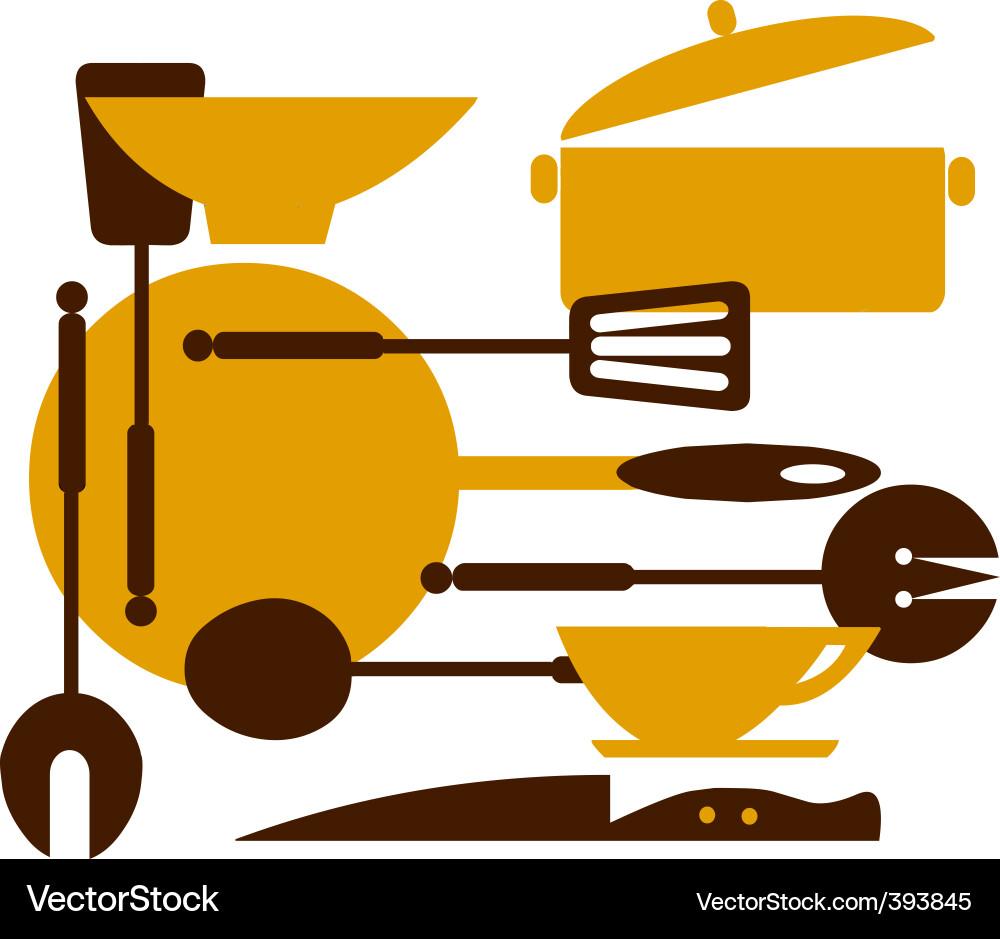 Kitchen Utensils Vector Image