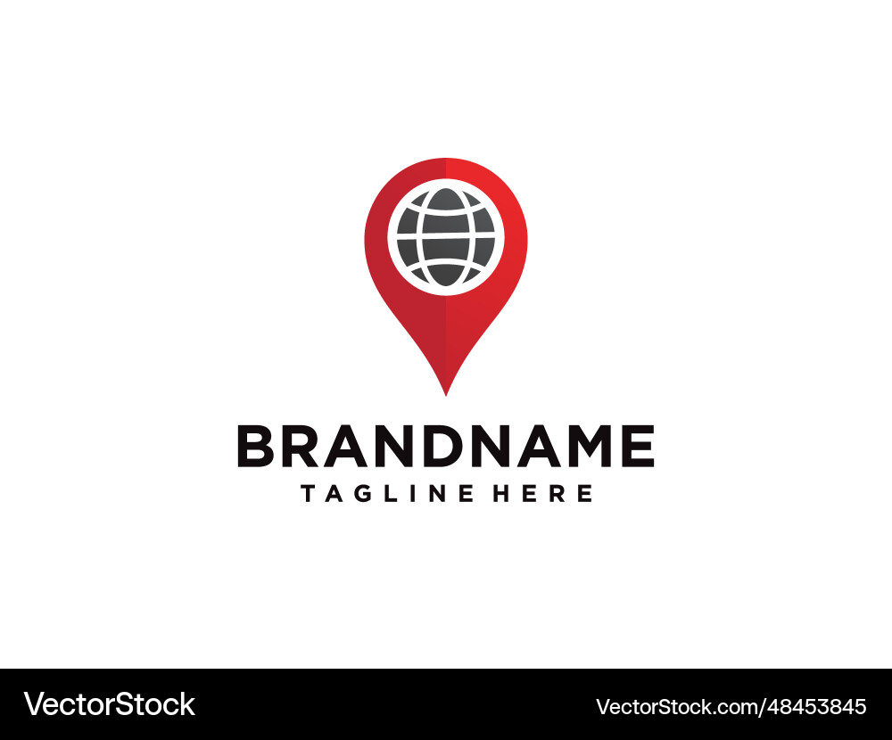 Mark logo location iconmap for maps google vector image
