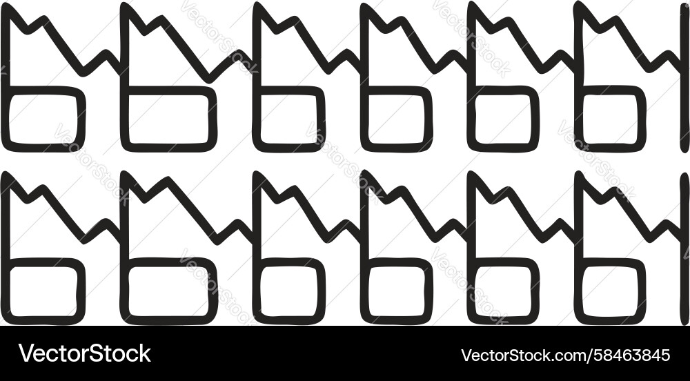 Modular Block Outlines Vector Image