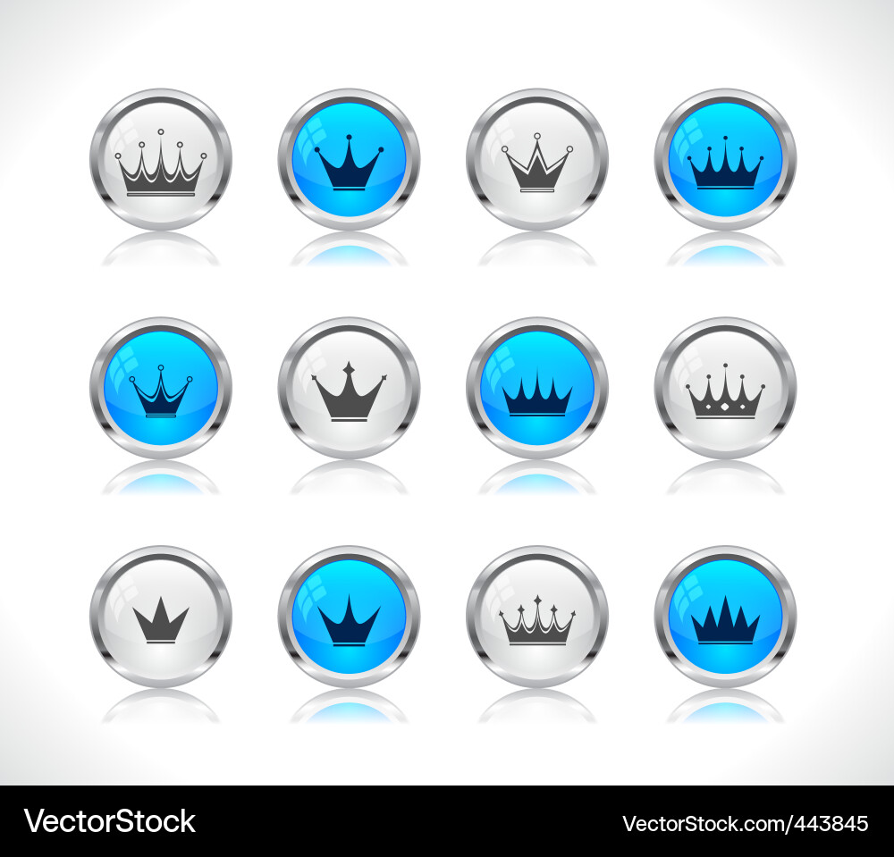 Web design buttons vector image