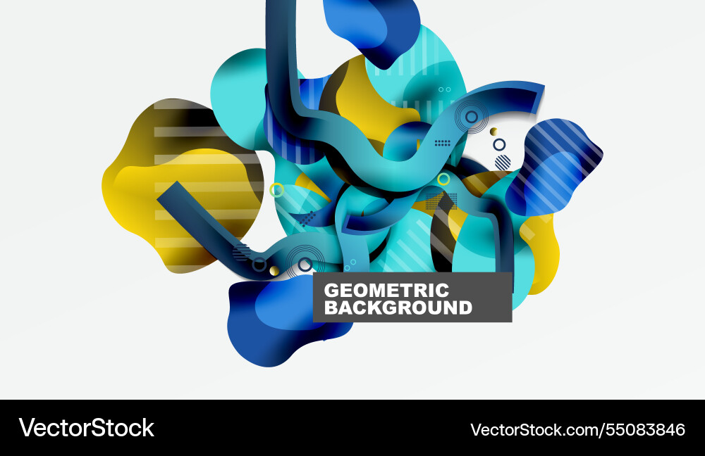 Abstract background - lines circles and liquid Abstract background - lines circles and liquid Vector Image