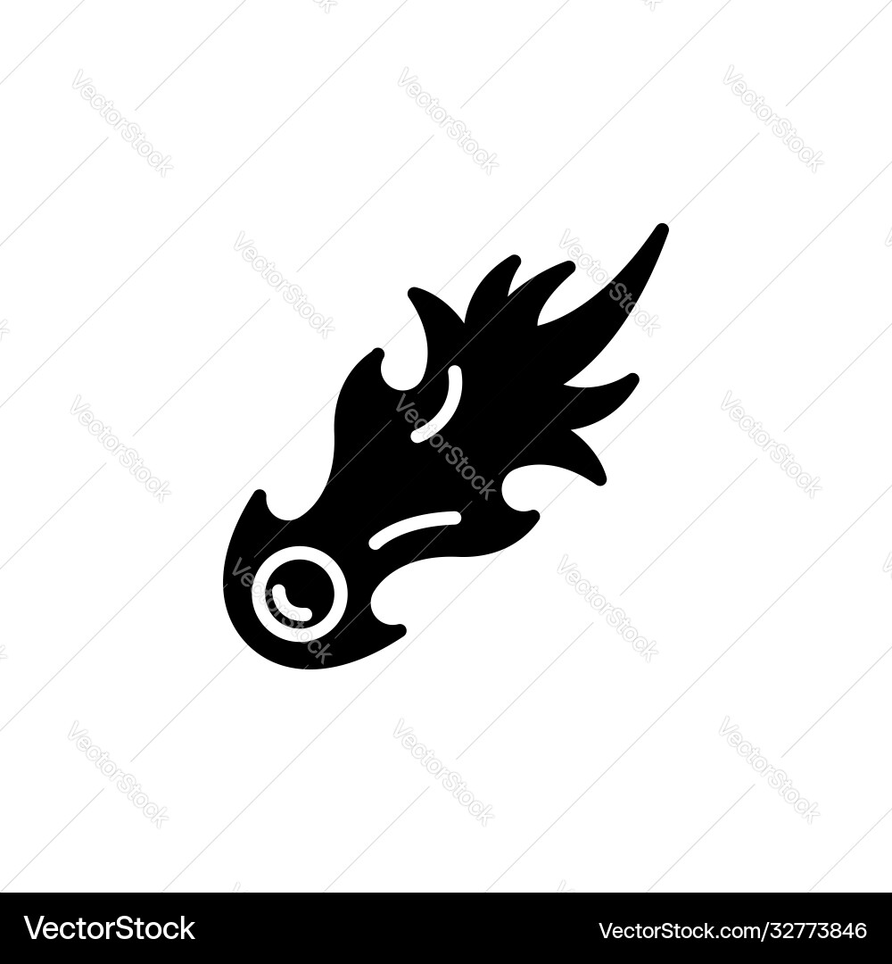 Comet meteor meteorite icon Comet meteor meteorite icon vector image