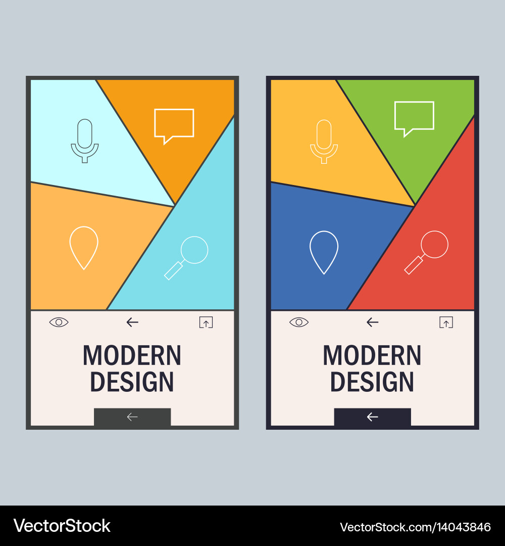 Geometric triangular design style Vector Image