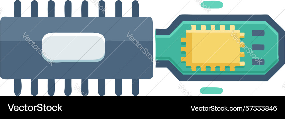 Mikrochip oder cpu Einheit Computer Hardware Design Mikrochip oder cpu Einheit Computer Hardware Design vektorbild