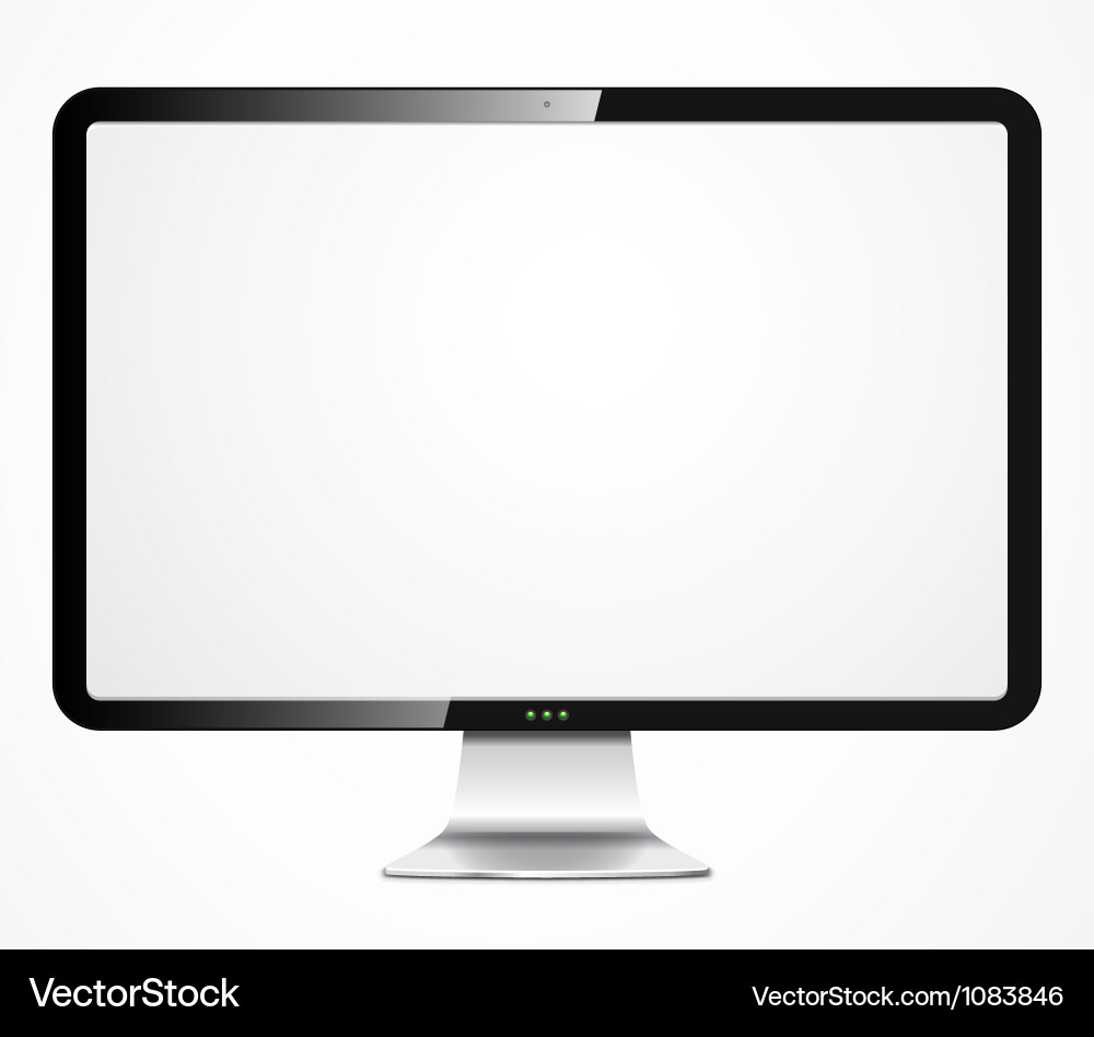 Modern Computer Display vector image