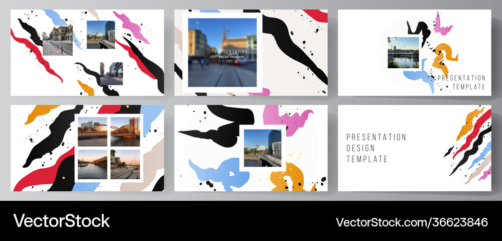 Presentation Slides Layout vector image