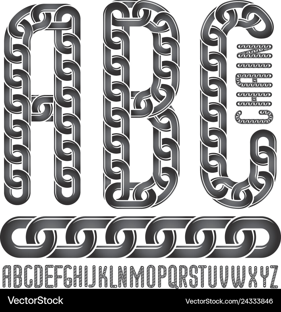 Schriftart trendy typescript kann in Poster verwendet werden Vektorbild