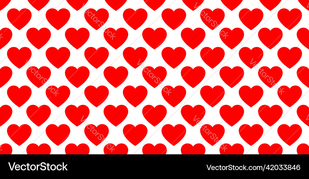 Seamless repeatable heart shape icon pattern Seamless repeatable heart shape icon pattern vector image
