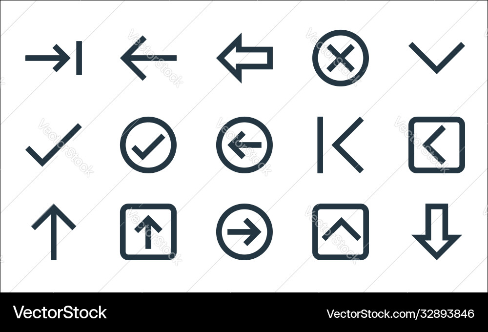 Ui Linie Icons lineare Set Qualität Ui Linie Icons lineare Set Qualität vektorbild