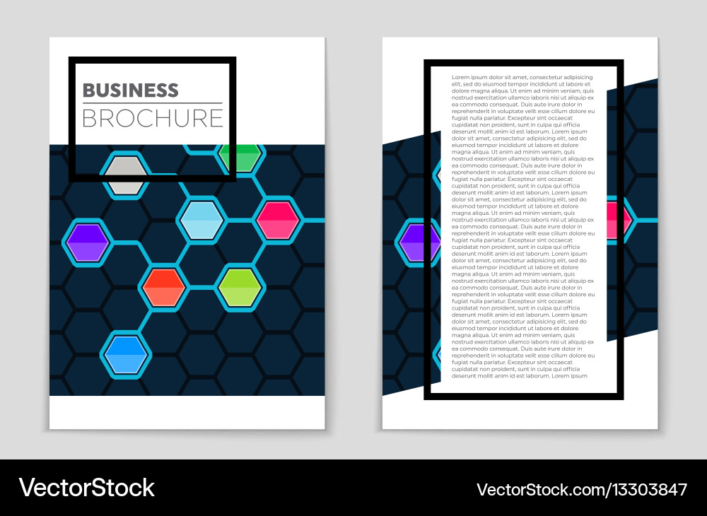 Abstract layout background set for art Vector Image