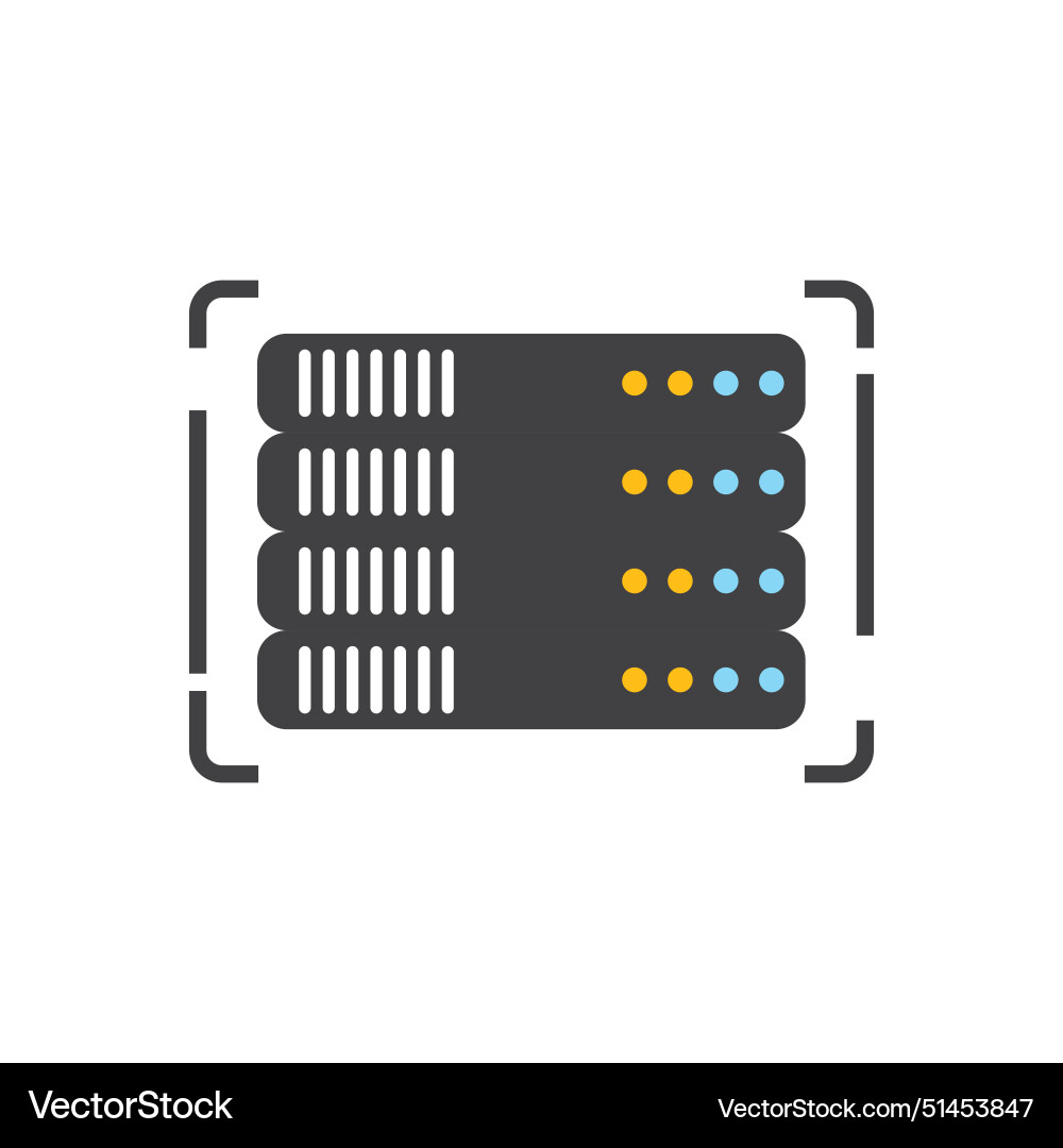 Computer server icon Computer server icon Vector Image