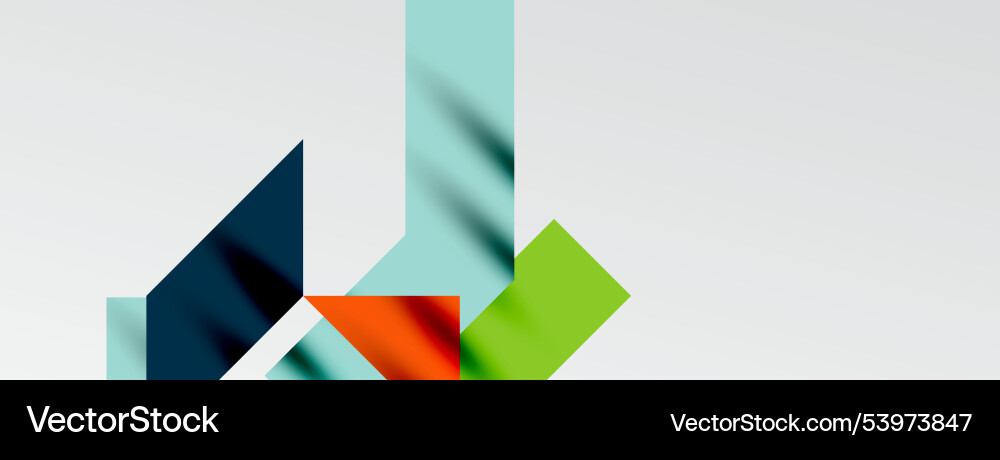 Dynamic lines and triangles Vector Image