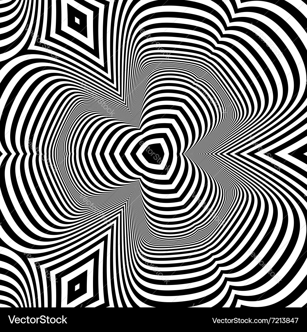 Pattern with optical abstract background vector image