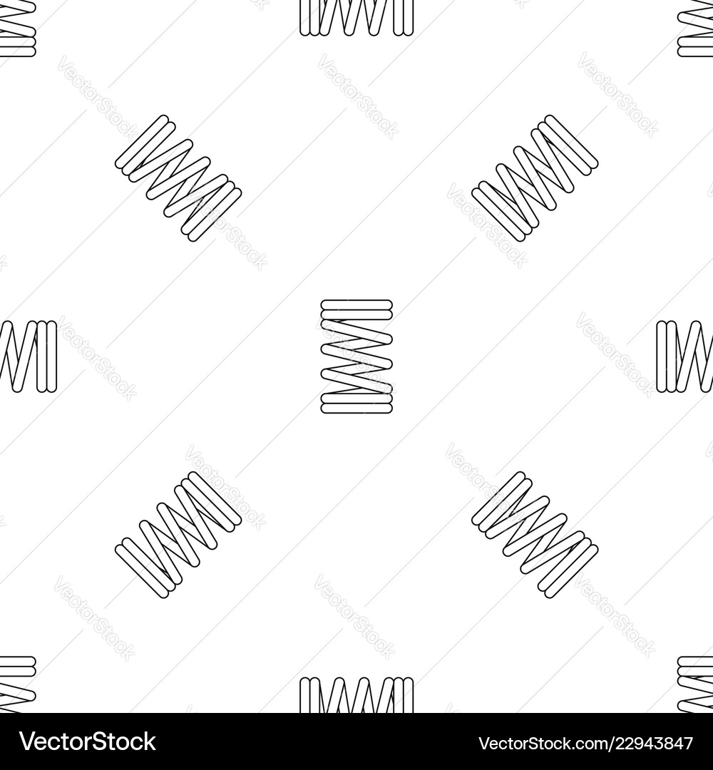 Spring coil pattern seamless Vector Image