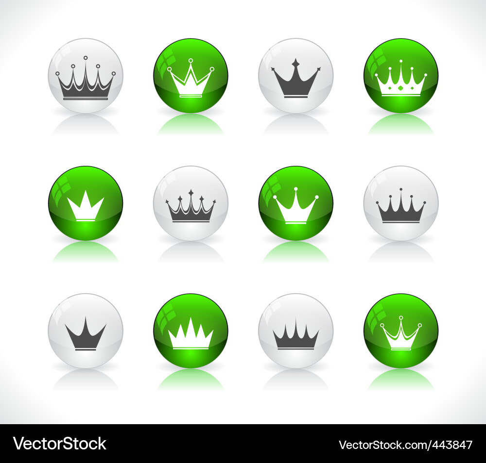 Web design buttons vector image