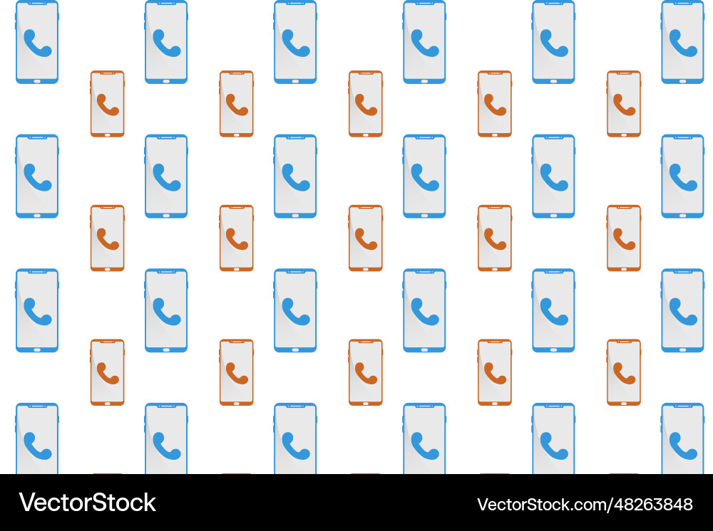 Abstract make call pattern background vector image