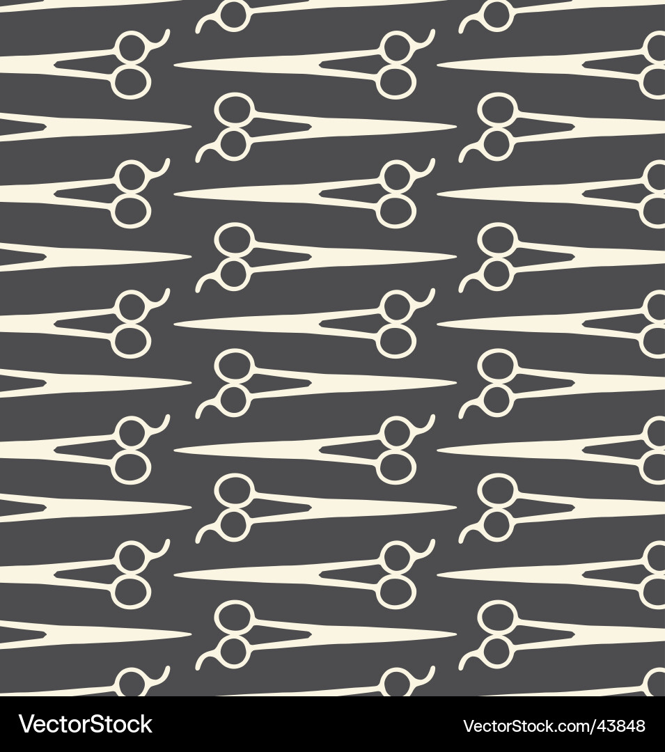 Abstract Scissors Pattern vector image