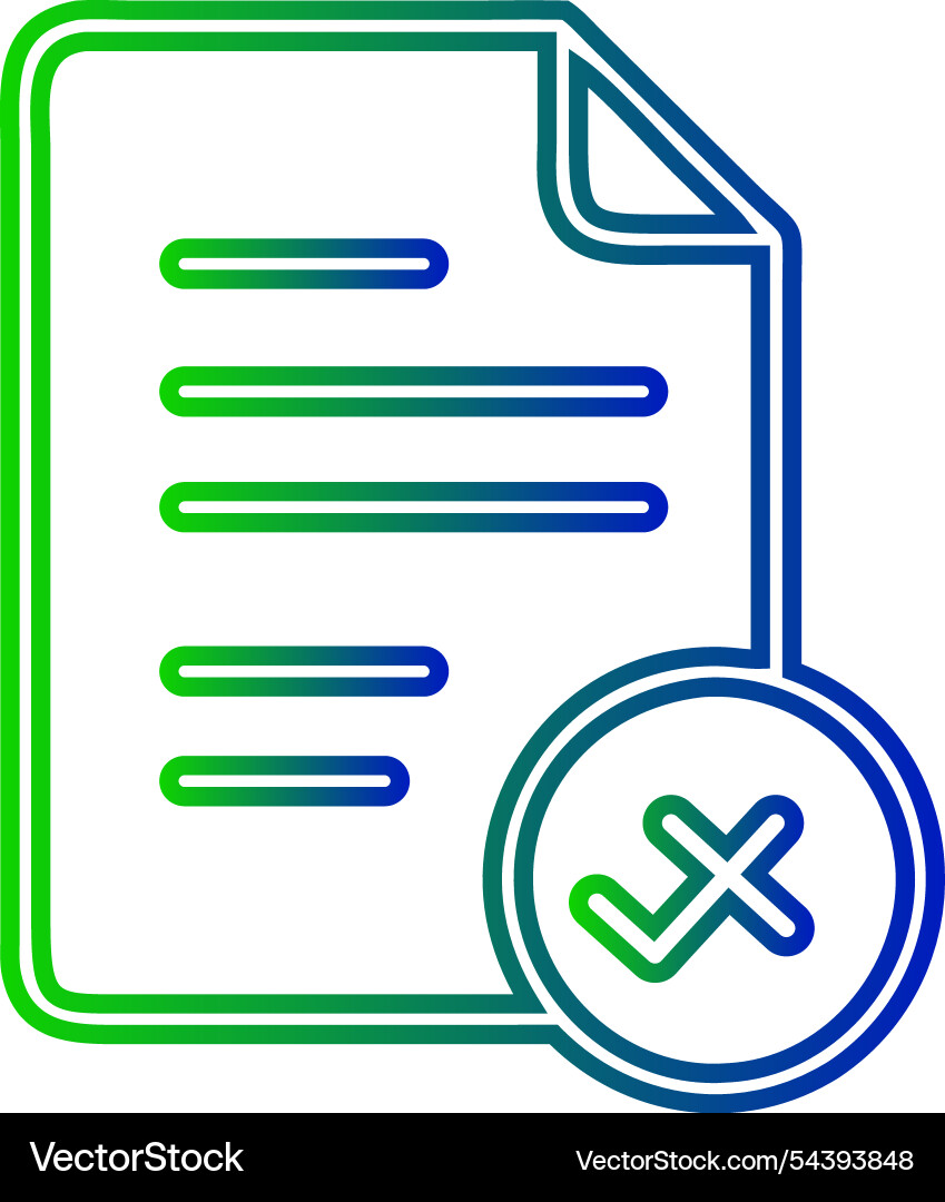 Document validated icon Vector Image