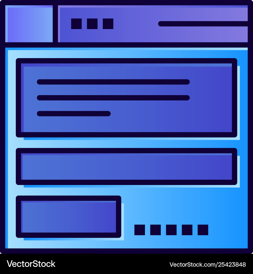 File browser computing code flat color icon File browser computing code flat color icon Vector Image