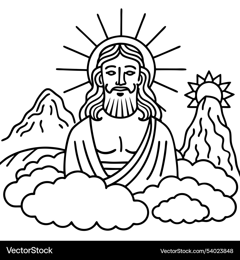 God heaven holy landscape art artwork God heaven holy landscape art artwork vector image