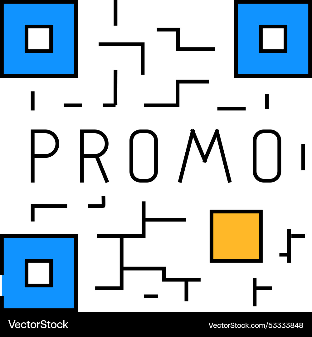 Qr code icon color Vector Image