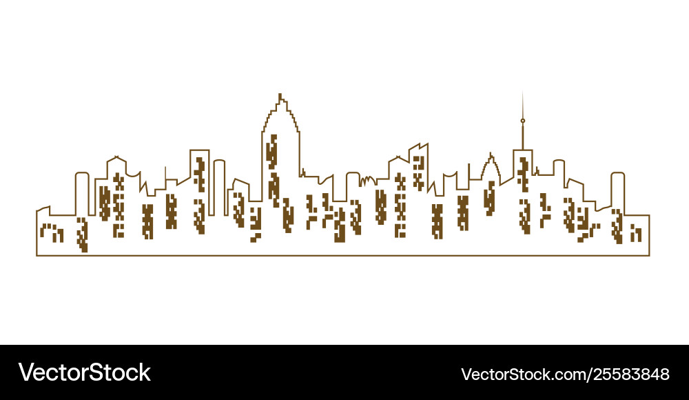 Stadt Silhouette Nachtstadt auf transparent Stadt Silhouette Nachtstadt auf transparent vektorbild