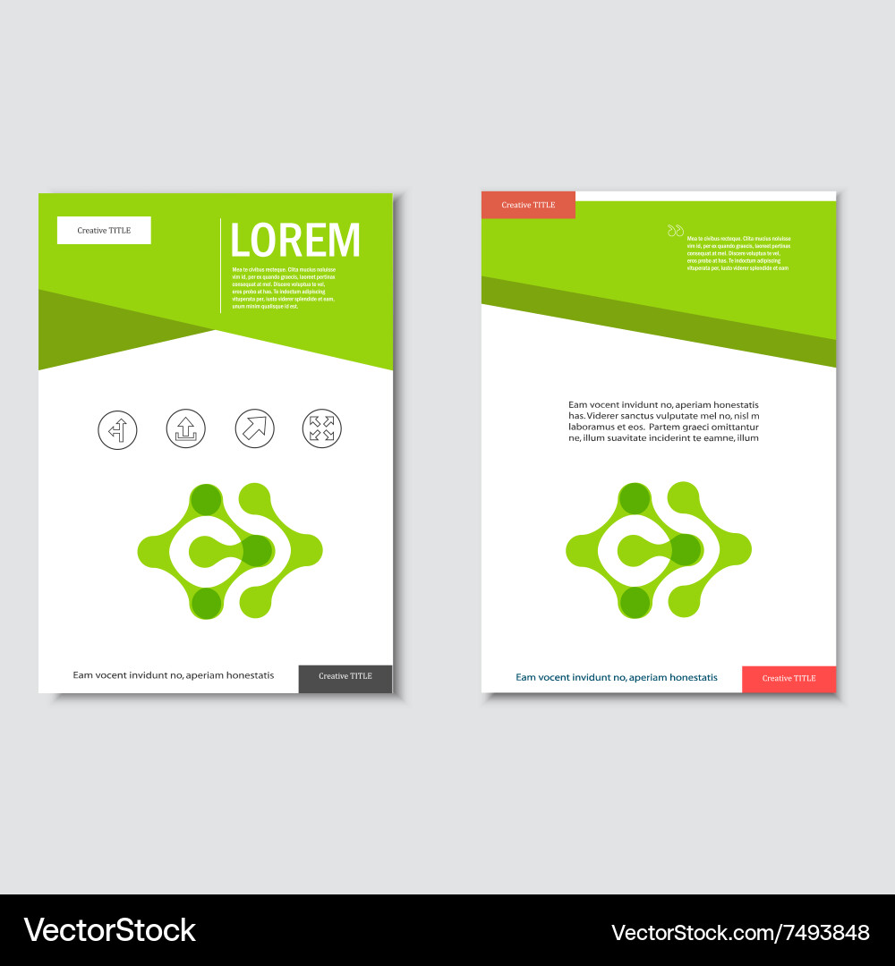 Template brochures pattern with abstract Vector Image