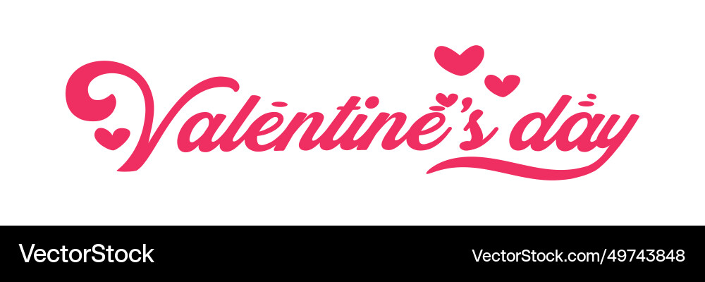 Valentines day background with heart pattern Vector Image