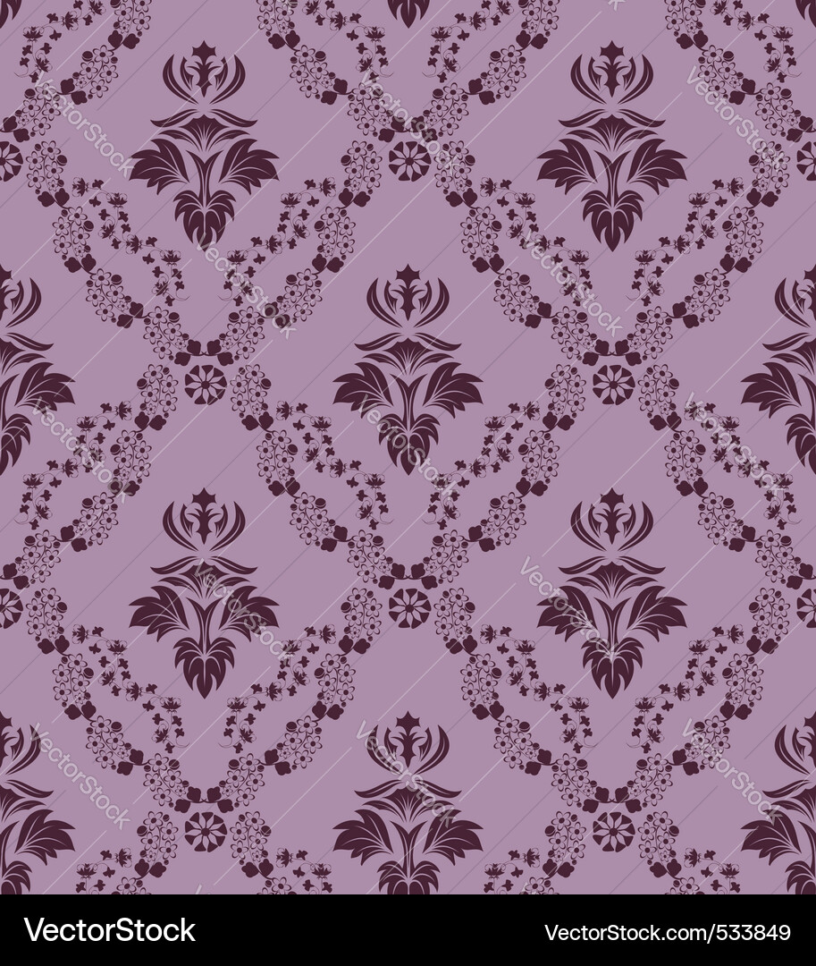 Damask seamless pattern Vector Image