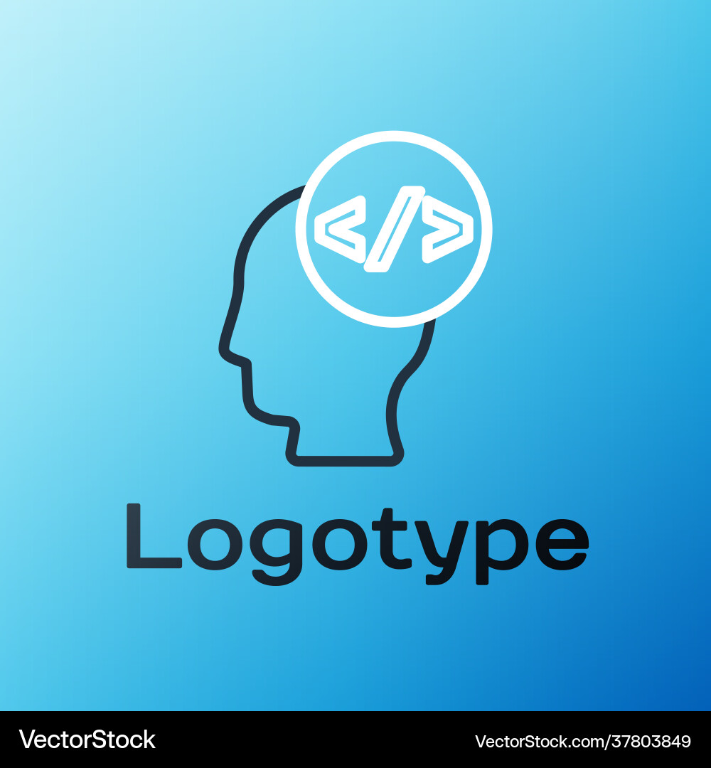 Line web design and front end development icon Line web design and front end development icon vector image