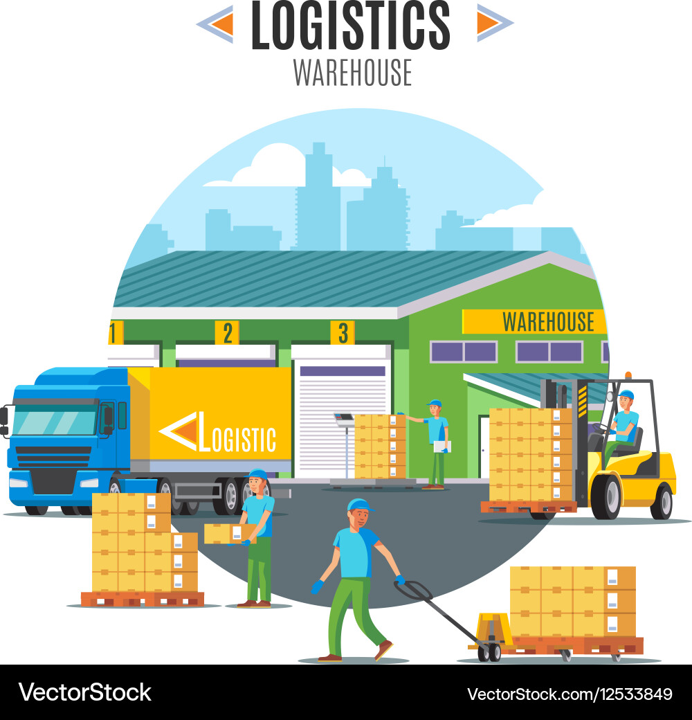 Warehouse Royalty Free Vector Image Vectorstock