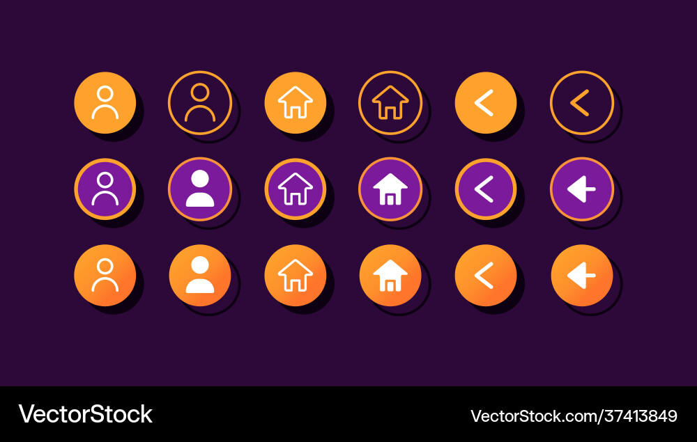 User profile ui elements kit User profile ui elements kit vector image