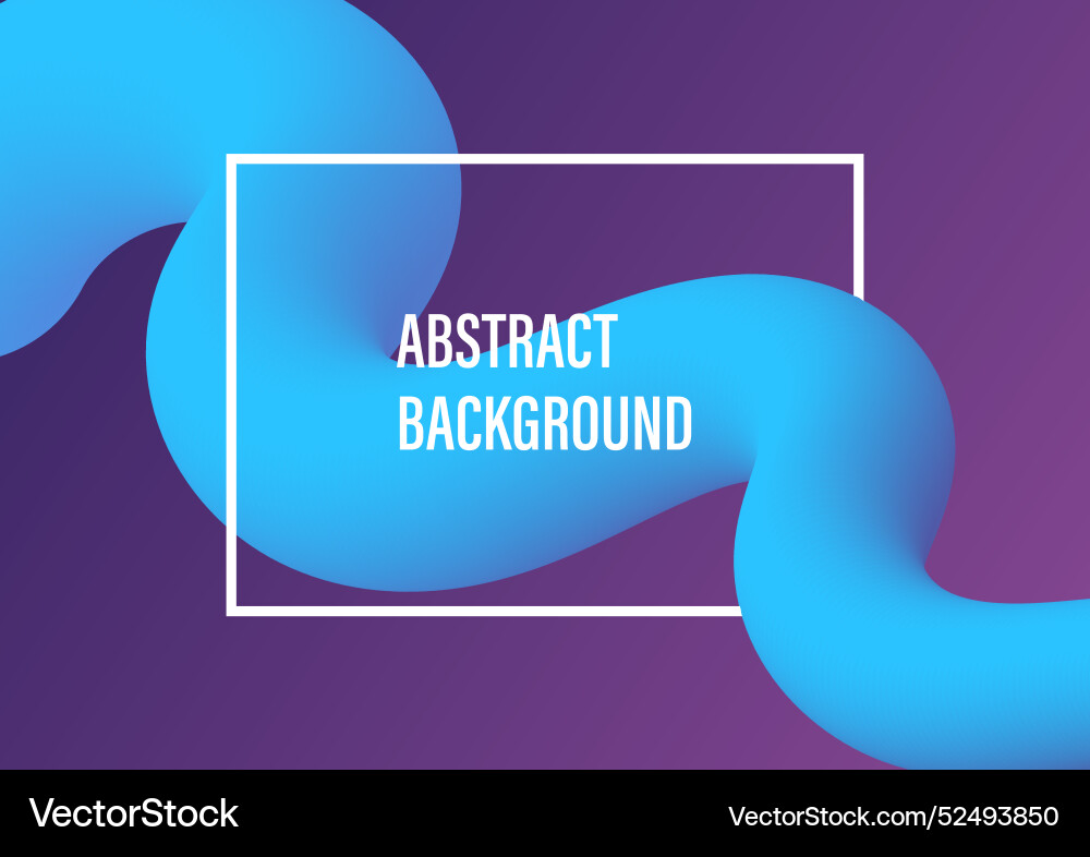 Abstract background with blue fluid gradient color vector image