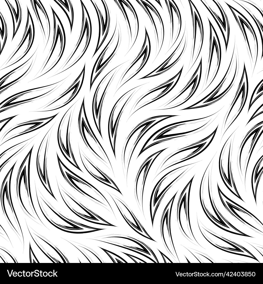 Abstract Flame Swirl Pattern Vector Image